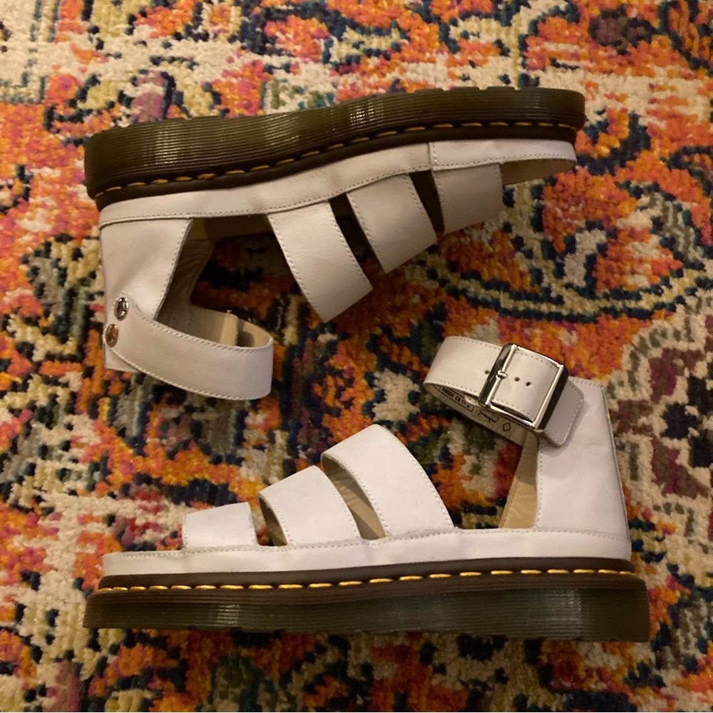 Dr. Martens Baby Blue Clarissa Leather Sandals